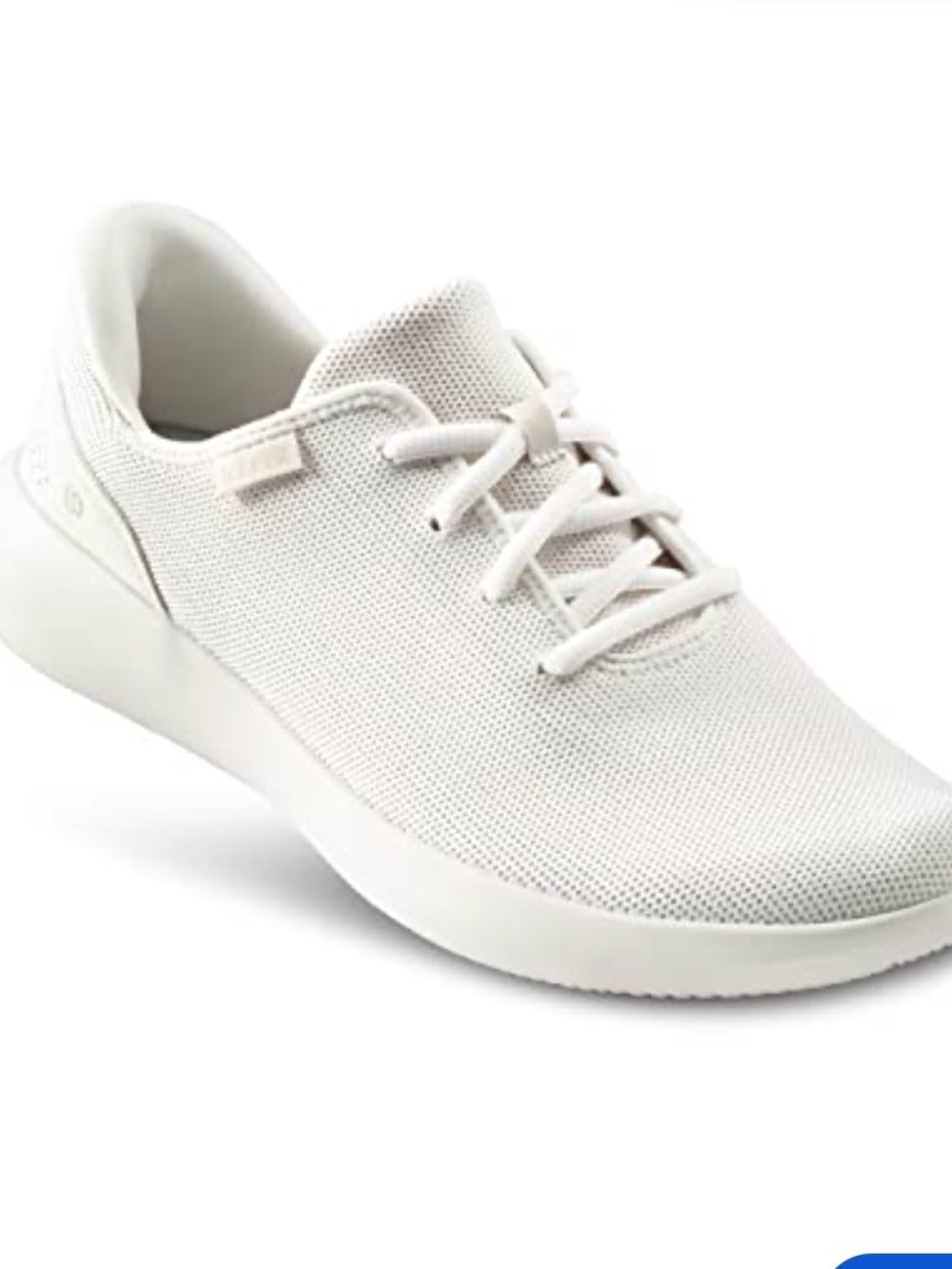Kizik Women’s Lightweight Knit Lace-Up Sneakers - Cream 6.5 wide